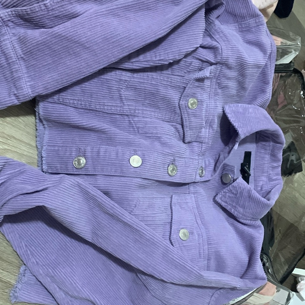 Purple Crop Top Jacket